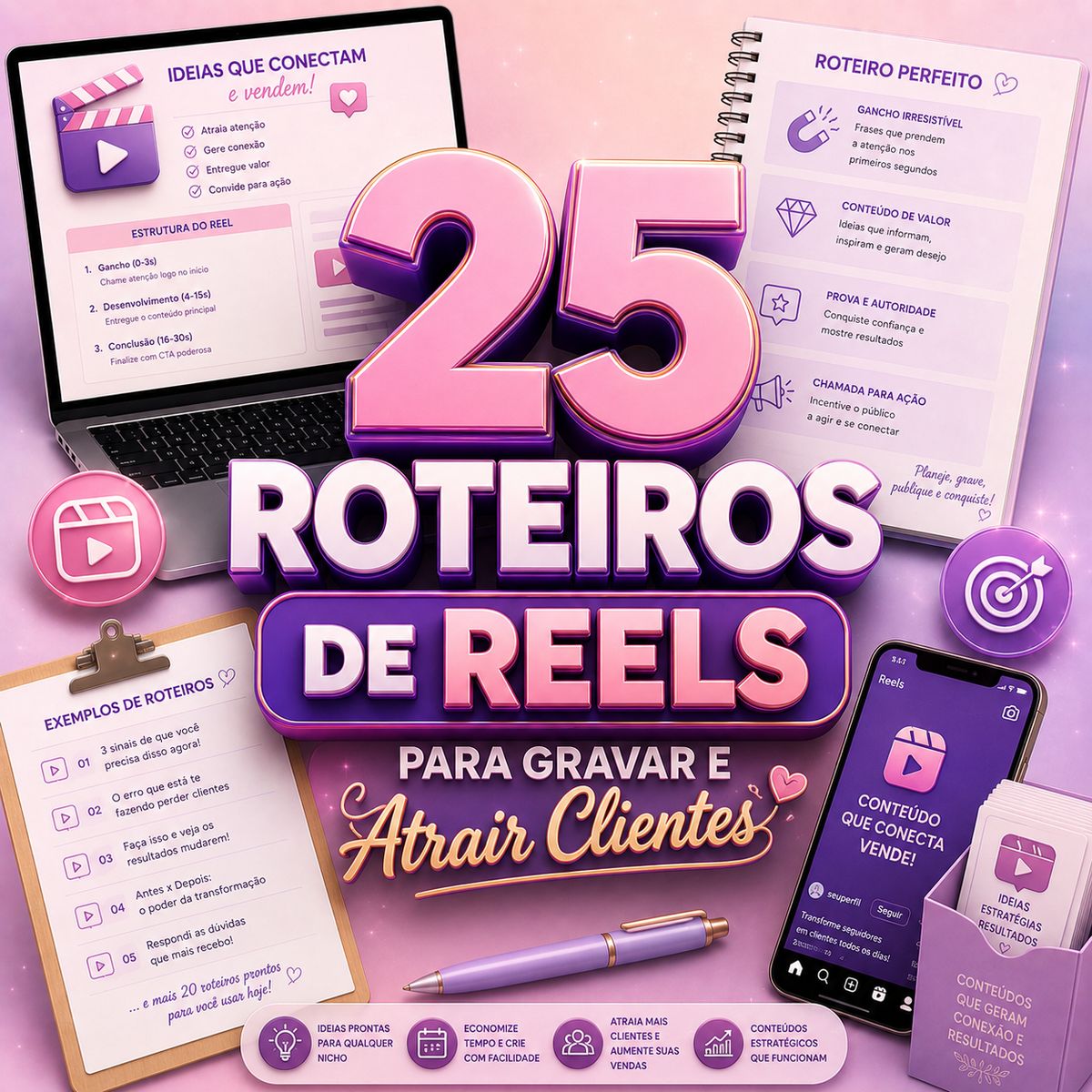 25 Roteiros De Reels Para Gravar E Atrair Clientes